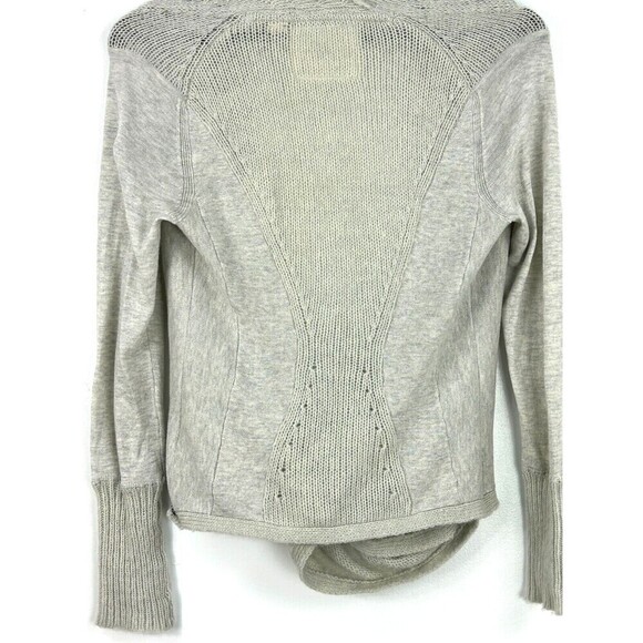 Anthropologie XS Angel of the North Lille Wrap Open Cardigan Sweater Wool Blend - Picture 9 of 12